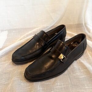 Ferragamo Men’s Leather Loafers - Black, 8.5